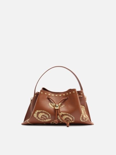 Alba Medium Leather Shoulder Bag