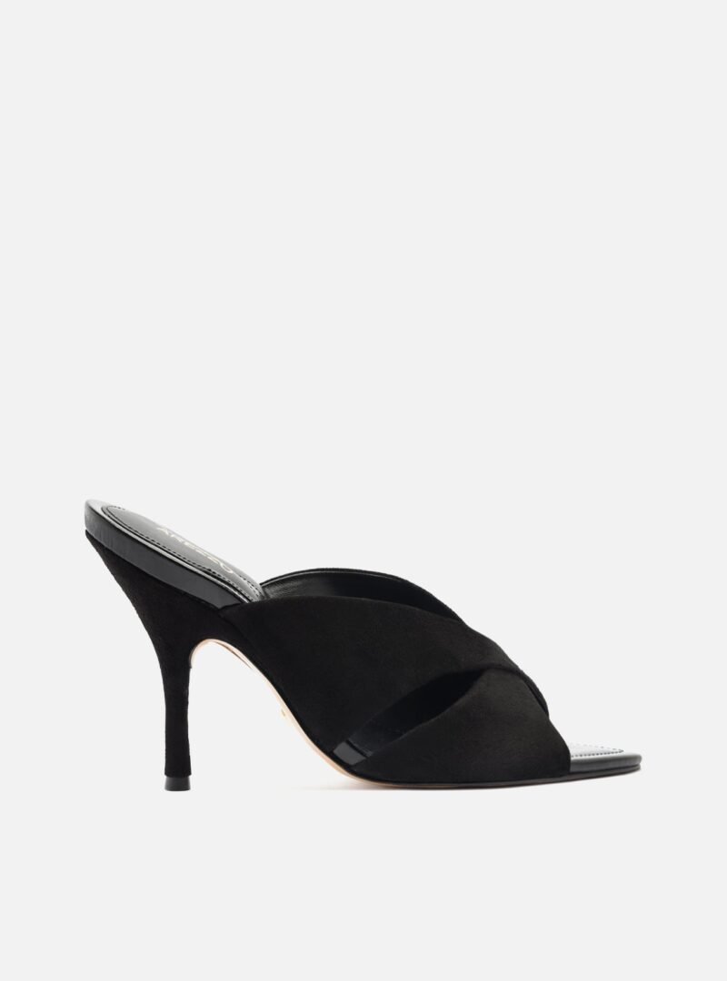 Amelia High Stiletto Leather Mule