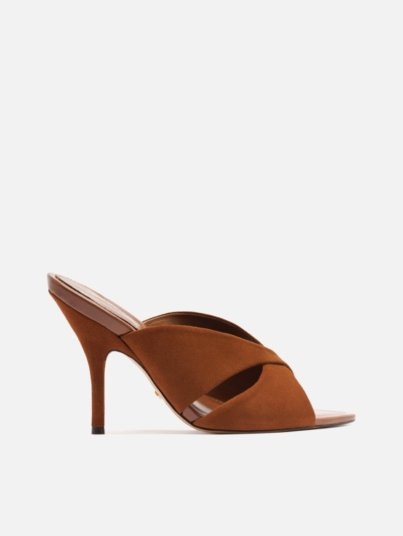Amelia High Stiletto Leather Mule