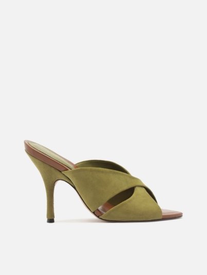 Amelia High Stiletto Leather Mule
