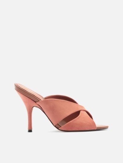 Amelia High Stiletto Leather Mule