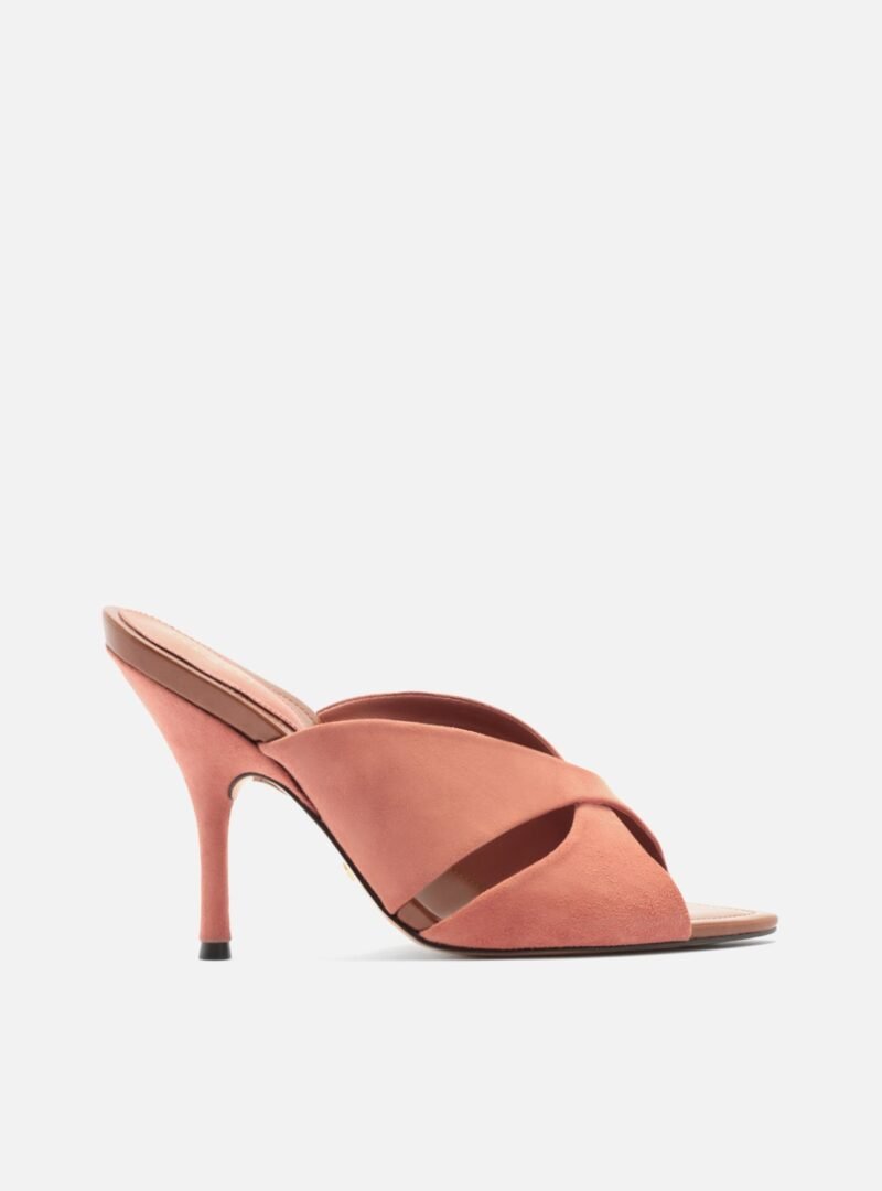 Amelia High Stiletto Leather Mule
