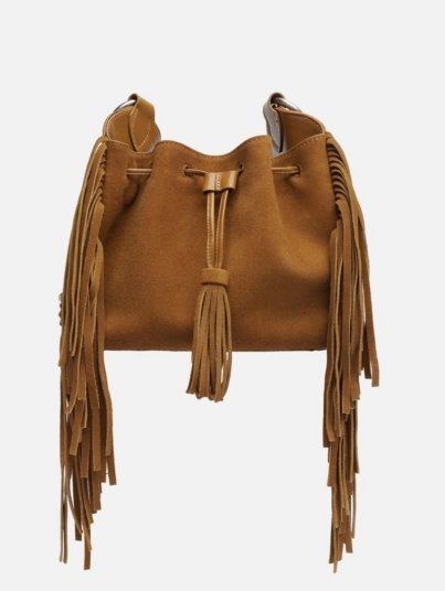 Austin Medium Suede Bucket Bag