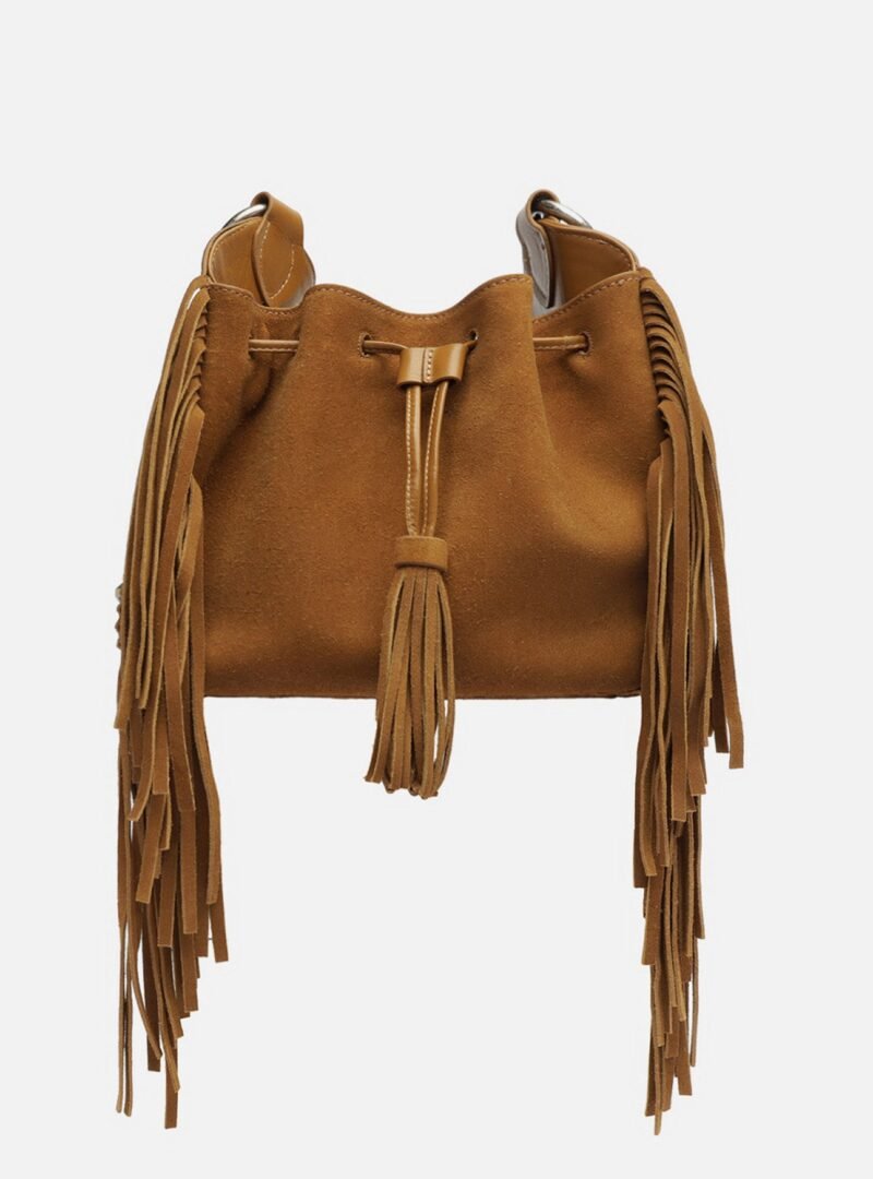 Austin Medium Suede Bucket Bag
