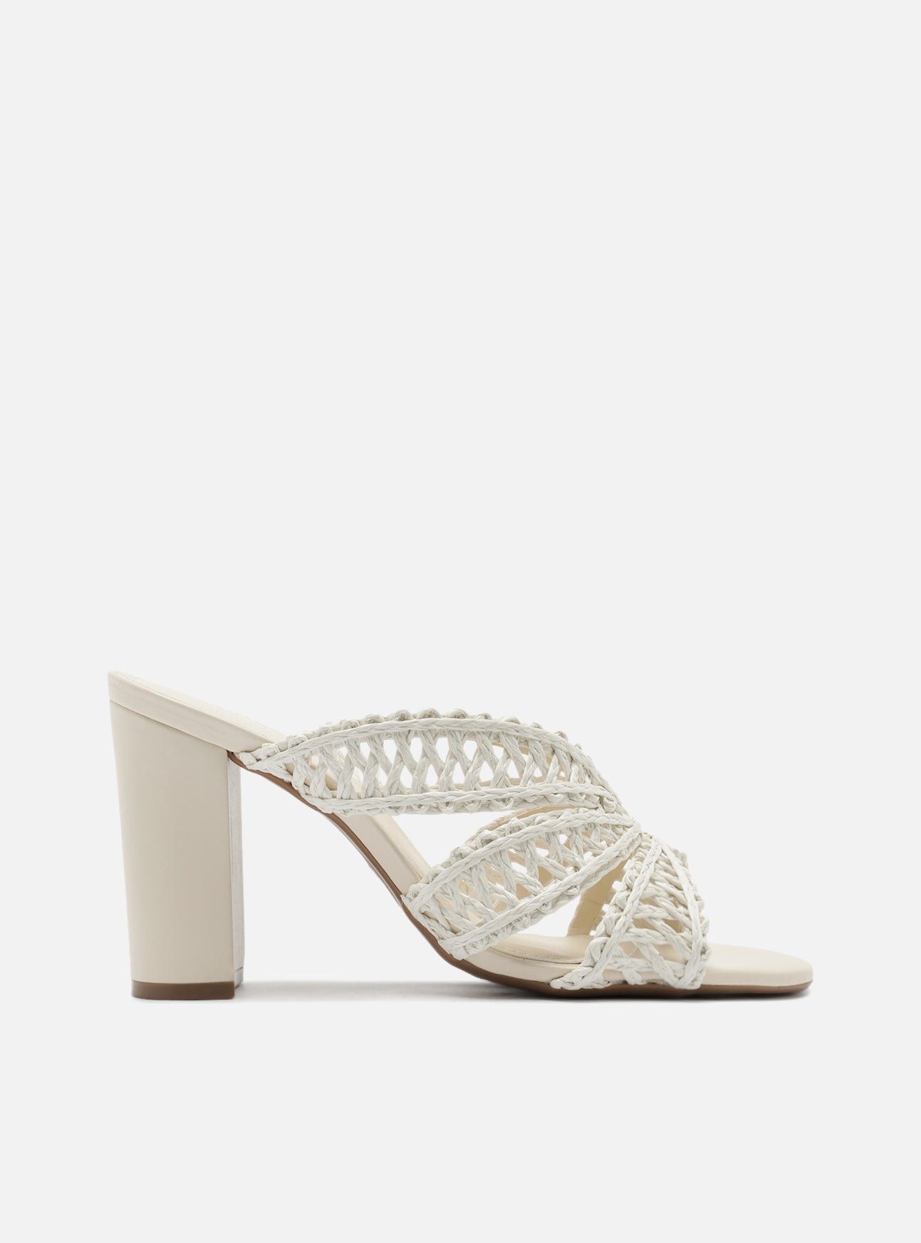 Ciara High Block Fabric Sandal