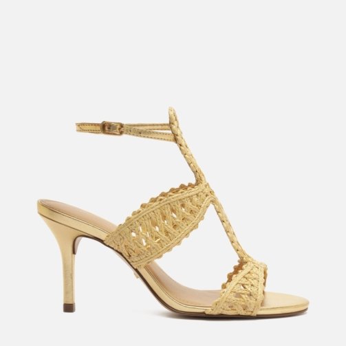 Ciara High Stiletto Embroidery Sandal
