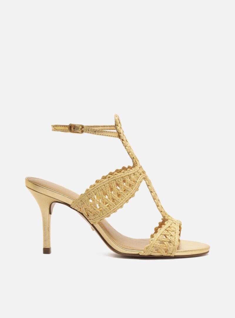 Ciara High Stiletto Embroidery Sandal