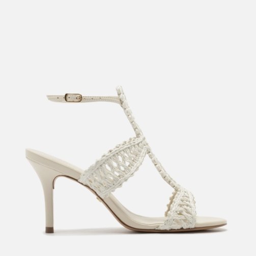 Ciara High Stiletto Fabric Sandal