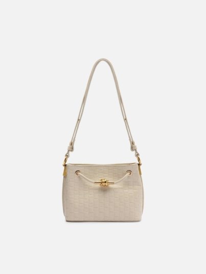 Delphine Knot Medium Leather Crossbody Bag