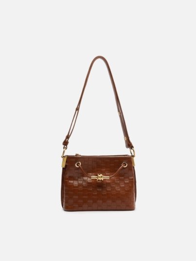 Delphine Knot Medium Leather Crossbody Bag