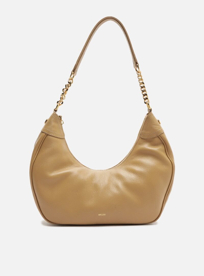 Elena Large Leather Hobo Bag