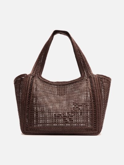 Isla Large Embroidery Shopping Bag