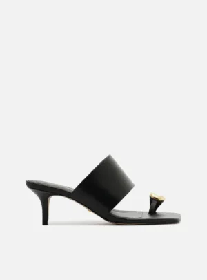 Kendall Leather Stiletto Mule