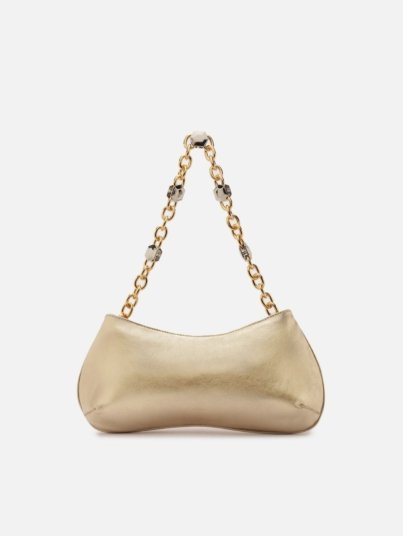 Luna Small Leather Baguette Bag