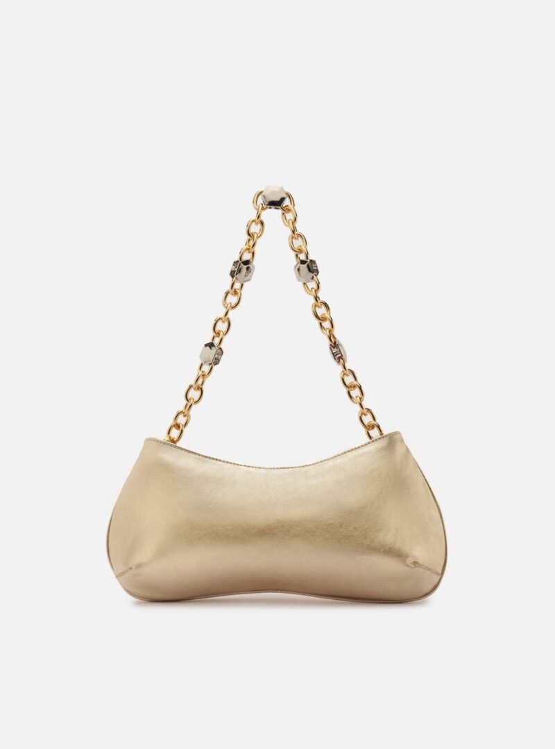 Luna Small Leather Baguette Bag