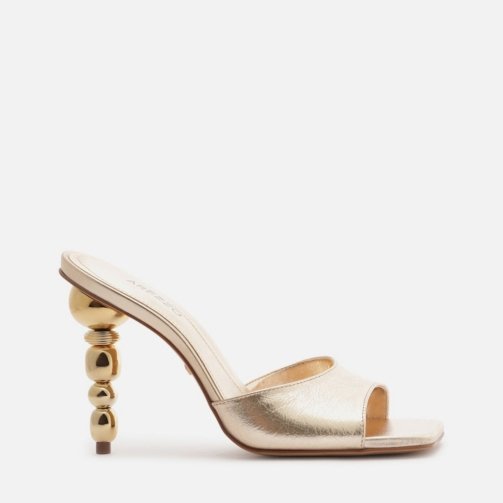 Rue High Stiletto Mule Leather Sandal