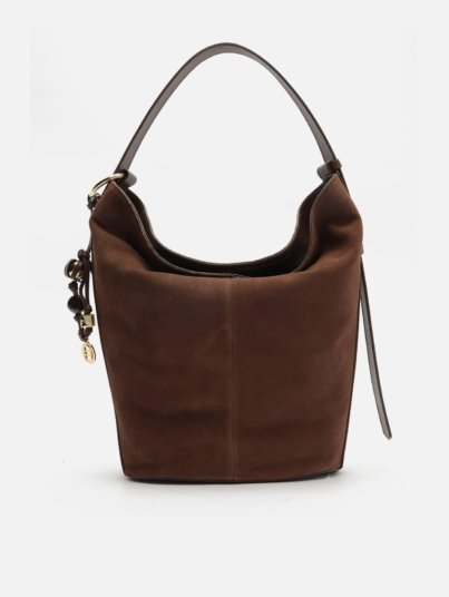 Simone Large Suede Hobo Bag