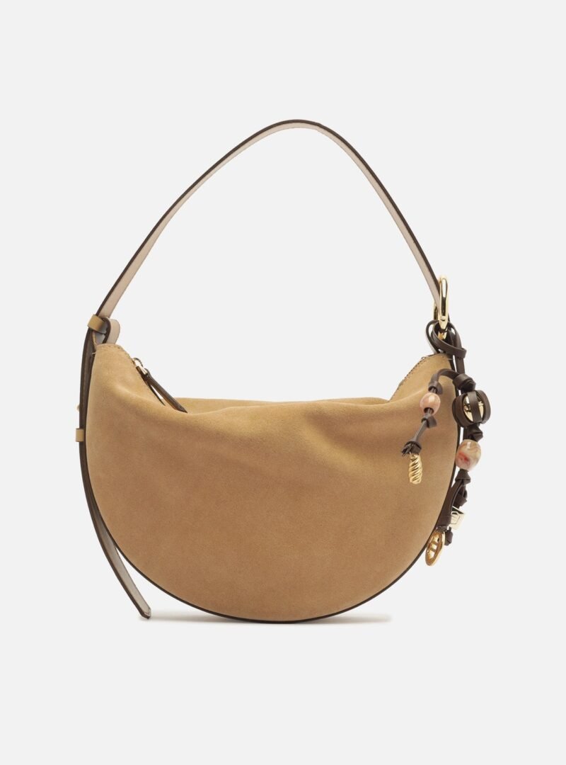 Simone Medium Suede Shoulder Bag