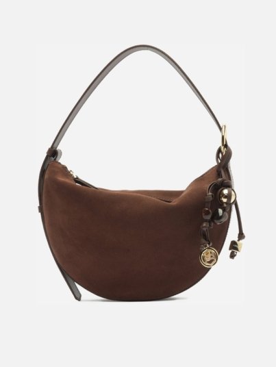 Simone Medium Suede Shoulder Bag