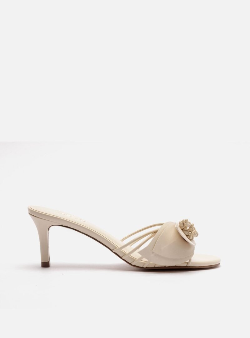 Viola Mid Stiletto Mule Nappa Leather Sandal