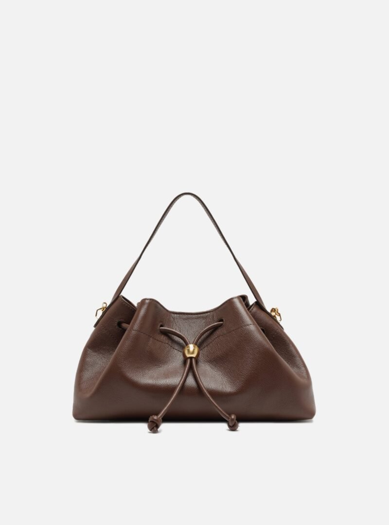 Vivianne Medium Leather Bucket Bag